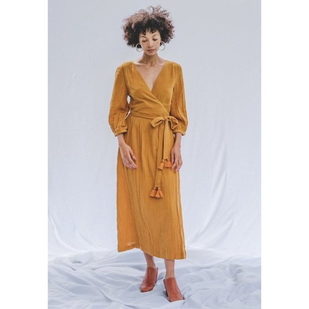 SOLD - NWT Voloshin Louisa Gauze Wrap Dress - S